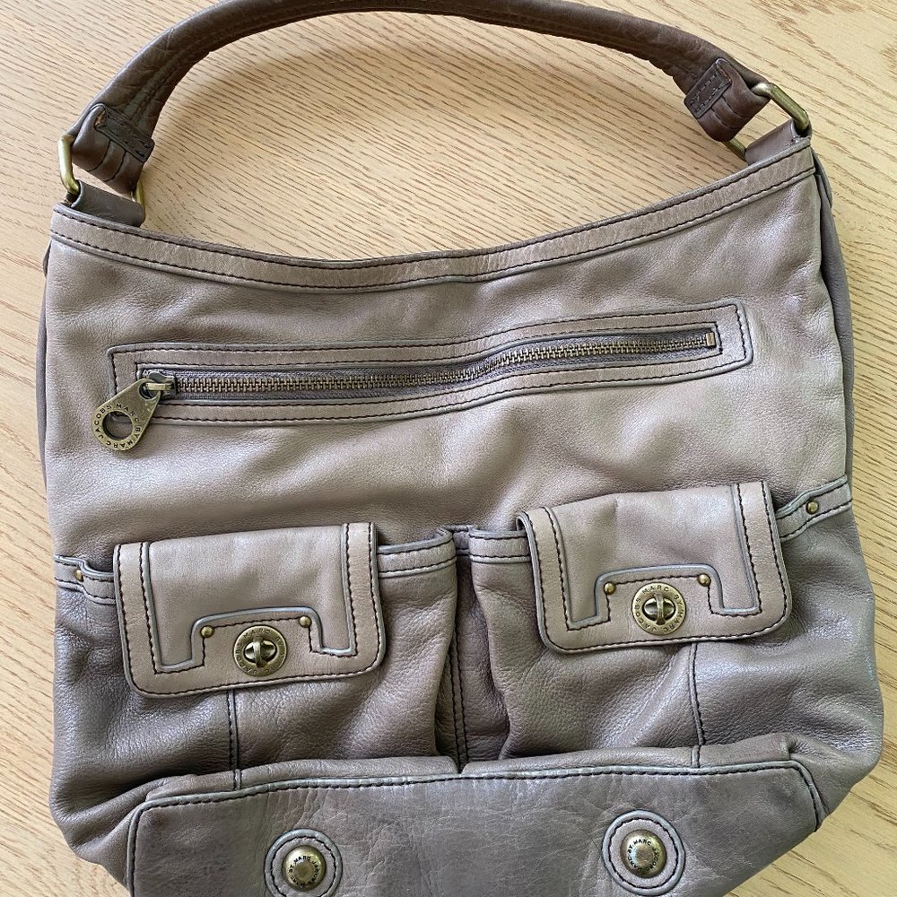 Marc by Marc Jacobs Gray Leather Handbag